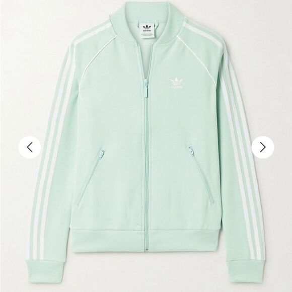 Adidas originals mint green track bomber jacket M New without tags - Picture 1 of 5